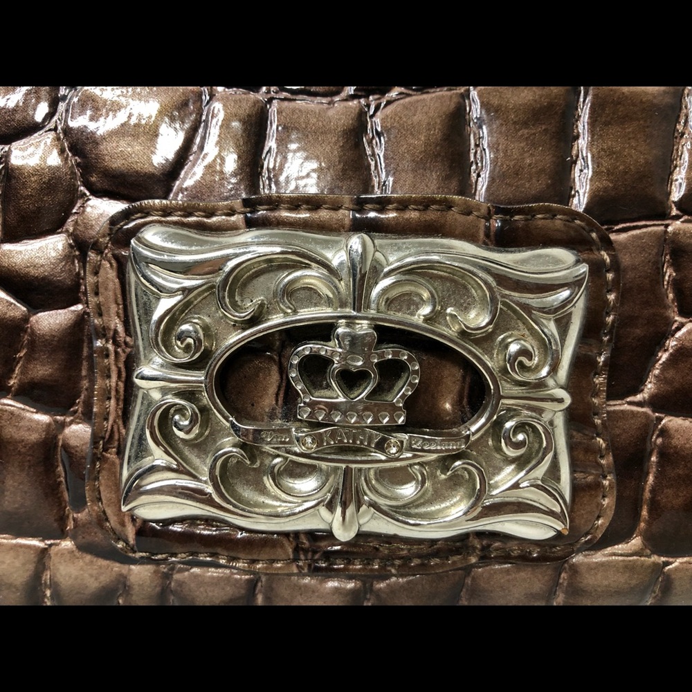 Kathy Van Zealand Large Duffle Style  Weekender Shoulder Purse Satchel Bag - Picture 4 of 16